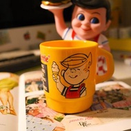Fire King 平替 復古廣告 Dairy Queen 廣告牛奶杯 Stacking Mug