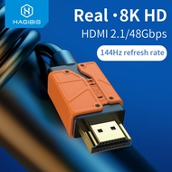 Hagibis HDMI-compatible 2.1 2.0 cable 48Gbps High Speed 8K/60Hz 4K/120Hz 144Hz Digital cord 2.0 for HDTV Laptop PS3 PS4 PS5 XBox Projector NS Monitor Computer HDMI to HDMI Connector Video Display Cord 0.5m 1m 2m 3m 5m