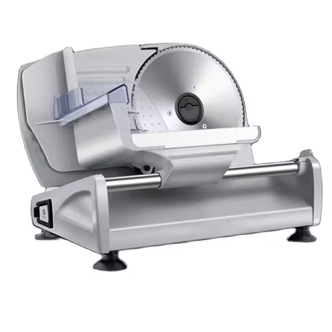 220V Electric Food Slicer Meat Food Household Desktop Meat Slicer Lamb and Beef Slicers 0-22mm Bread