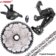 ♣LTWOO MTB 1*9 speed Groupset A5 9s shifter Rear Derailleur 9S 11- 50T 46T 42T 40T 36T cassette ⓞN