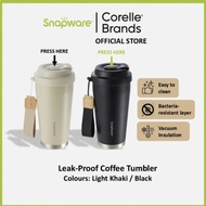 SNAPWARE Zinc Ceramic Insulated One Touch Locking Tumbler Bottle 550ml - 2 Colors - SN-BZL550LBK/SG 