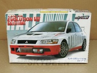 私人珍藏 全新 未使用 絕版 罕有 Made in Japan 富士美 Fujimi 1/24 Scale Mitsubishi Lancer Evolution VII RALLIART Racin