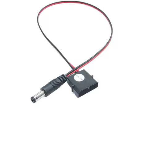 IDE Molex Male to DC 5.5mm x 2.1mm Converter Adapter Power Supply Cable 12V 18AWG Wire 50cm