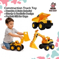 ⭐Moo Baby Kapal Korek Mainan Besar Truck Toys Excavator Toys Lorry Toys Backhoe Toy Big Dump Truck B