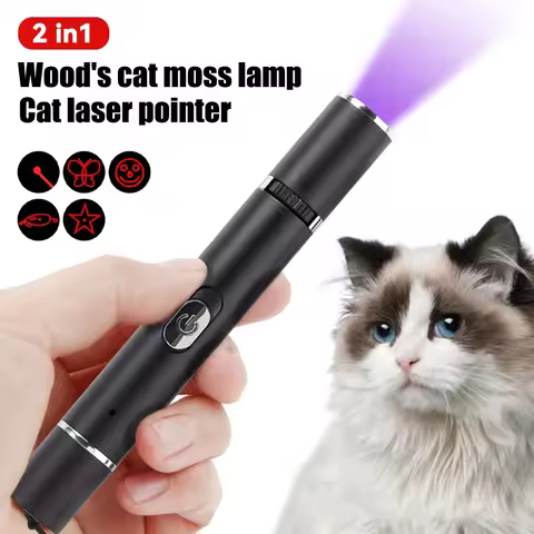 365 UV Veterinary Wood Lamp Pet Fungus Detection Waterproof Flashlight Skin Ultraviolet Light Cat Mo