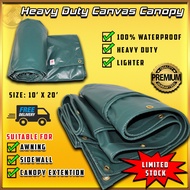 Heavy Duty Canvas Canopy (3 meter x 6 meter)(10 kaki x 20 kaki) 🔥 Free Postage 🔥 Heavy Duty 🔥 High Quality 🔥