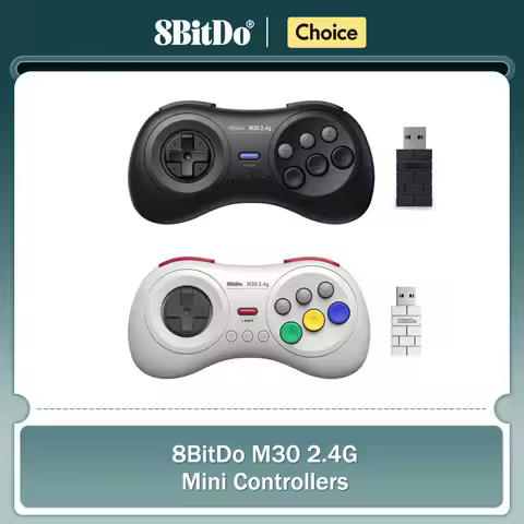8Bitdo M30 2.4G Mini Gamepad for Sega Genesis Mini and Mega Drive Mini M30 2.4G Controller for Sega 