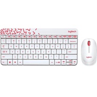 Logitech Mouse&Keyborad Wireless Combo MK240 White/Vivid Red TH