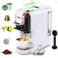 HiBREW 5 In 1 Electric Coffee Machine with 7 Water Volume Selectable 19Bar Cold/Hot Brew Mini Coffee