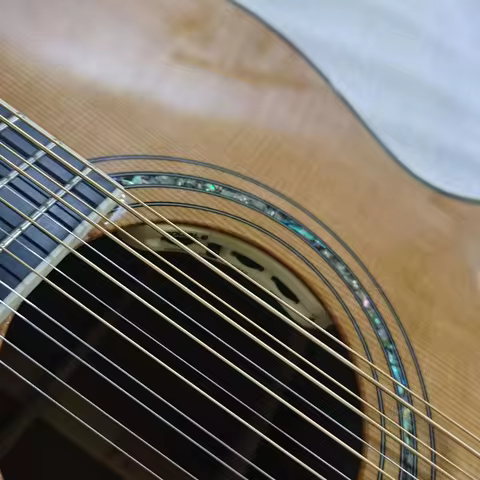 Lefty Guild F512 12-String Acoustic Electric Jumbo Guitar Cedar Top Monochromatic Left Handed 12 Str