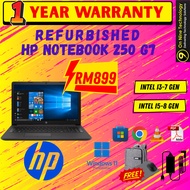Cheapest Used HP Notebook 250 G7 8GB 256 SSD (Student/Officer/Netflix)