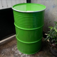 200 Liter Iron Trash Can with Wide Lid. Water Tower Tank