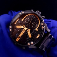Jam Tangan Pria DIESEL Monster DZ-7312 Black Combi Rosegold Stainless Steel