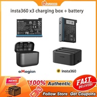 OriginalInsta360 X3 Fast Charging Box and Battery For Insta 360 ONE X 3 aMagisn Charger Hub Accessories YF5N