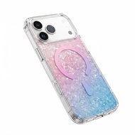 Elegant Fresh Back Cover For iPhone 14 15 16 17 Pro Max Case Shockproof Acrylic Protective Cover (Wi