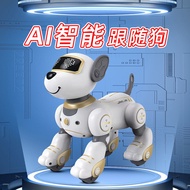 A ai Robot Dog Electronic Dog Robot AI Intelligent Dialogue Robot Dog Black Technology Robot Dog wit