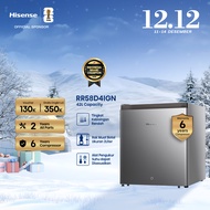Hisense Kulkas Mini Bar Kulkas 1 Pintu - RR58D4IGN (Refrigerator) Lemari Es Portable - Silver 【Net