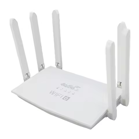 WiFi6 Wireless Router 4G CPE LTE 300Mbps 6 Antennae Built-in 5000mAh Battery 2.4G Wireless Internet 