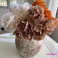 VALENTINE1 Artificial Flowers, Silk Flowers Exquisite Simulation Peony Flowers, DIY Bridal Bouquet Beautiful Durable Fake Flower Home