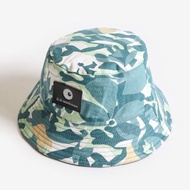 塗鴉綠雙面漁夫帽