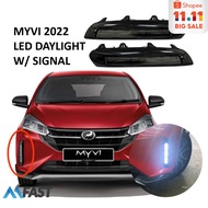 PERODUA MYVI 2022 MYVI NEW OEM FRONT BUMPER LED DAYLIGHT LED DAYTIME RUNNING LIGHT SIGNAL LIGHT FOG 