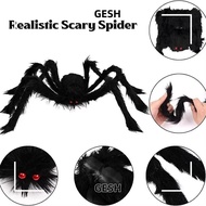 GESH Halloween Giant Realistic Spider, Tricky Simulation Decoration Large Black Spiders,  Soft Plush