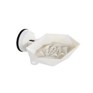 Feca Flora Rose Strong Suction Cup Soap Holder - White F3