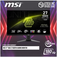 MSI 27" MAG 27CQ6F Curved Gaming Monitor - Rapid VA Panel / WQHD / 180Hz / 0.5ms / Adaptive-Sync # 9