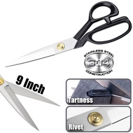 [Pasarborong] 9 inch Tailors Cloth Scissors - Fabric Dressmaking Scissors Upholstery Office Shears