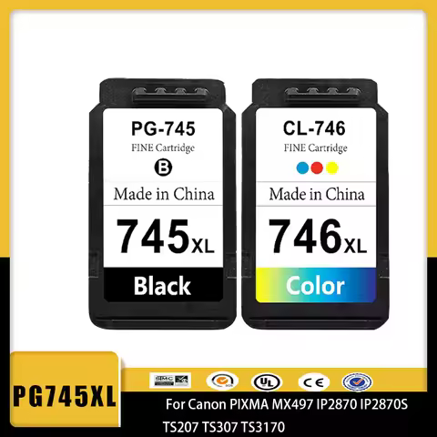 Vilaxh 745XL 746XL PG745 CL746 for canon ink cartridge PG 745 CL 746 XL for Pixma MG2470 MG2570 MG29