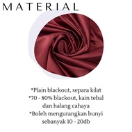 MAROON-READYMADE CURTAIN Sliding Door Room Window curtain Blackout