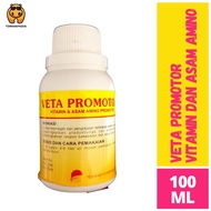 Veta Promotor 100 ml - Asam Amino Oral Lengkap - Asam Amino Hewan Ternak