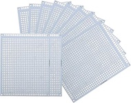 QUARKZMAN Pack of 10 Solderable Breadboard 3.54 x 2.76 Inches Double-Sided PCB Board White Tin-Plate