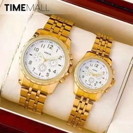 [TIMEMALL] FOSSIL Stainless Steel Couple Watch for Men Women #FS09
