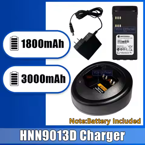 HNN9013 Desktop Charger With 1800mAh HNN9013D Li-ion Battery 3000mAh Compatible with HT1225 GP280 HN