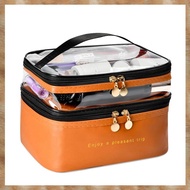 (NWAI) Large Layer Travel Makeup Bags,Clear Makeup Bag Organizer Skincare Bag Layer Makeup Organizer