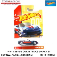 HOT WHEELS HW GBB85-B CORVETTE C6 DARK GREY 21 - DIECAST