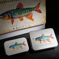 CON Double Sided Metal Fishing Hook Box Protective Fly Lures Box with Sponge Padding