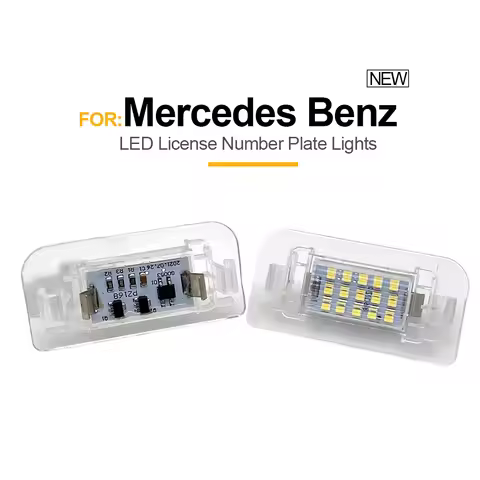 2PCS 15SMD LED License Number Plate Light For Mercedes Benz B-Class W242 W246 B-Klasse 11-19