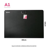 Handheld PVC พเก็จงาน Art Drawings Anti-Water Workzone Storage A1/A2/A4 ฮาร์ดแวร์หนีความชื้น พับเก็บ