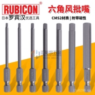 GW-H Industrial Electric Series Wind Bit Batch Tip RUBICON Hexagon Socket Screwdriver Bit Pneumatic 