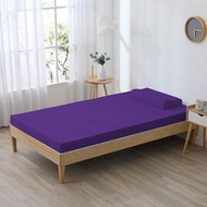 [特價]House Door 抗菌防螨10cm平面支撐竹炭記憶床墊贈毯-單大魔幻紫