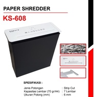 MESIN Kozure KS-608 Strip Cut Paper Shredder Machine - Paper Shredder