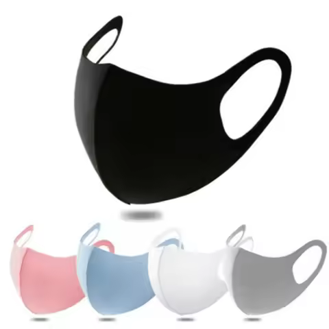 10pcs Ice Silk Mask Spring And Summer Dustproof Washable Reusable Face Mask Unisex Adult/Mask Outdoo