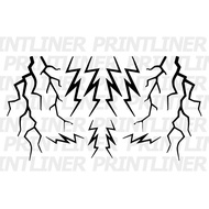 KIDLAT DECALS / LIGHTNING DECALS (CUT OUT VINYL)