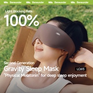 24ship-Beneunder LC613, Weighted Sleep Mask for Deep Rest, 100% Blackout 0 Light Leakage, 3D Contour