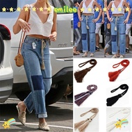 EMIL Woven Tassel Belt Dress Chain Rope Women Braided