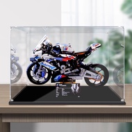 Acrylic Display Case for Lego 42130 BMW M 1000 RR Dustproof Clear Kotak Pameran Motor Habuk Proof