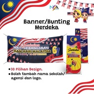 Banner / Backdrop / Bunting Merdeka dam Hari Malaysia