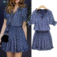VIDSIA Plus Size Dress For Women Formal Wedding Dress For Ninang Sale Women Summer Floral Print V-Ne